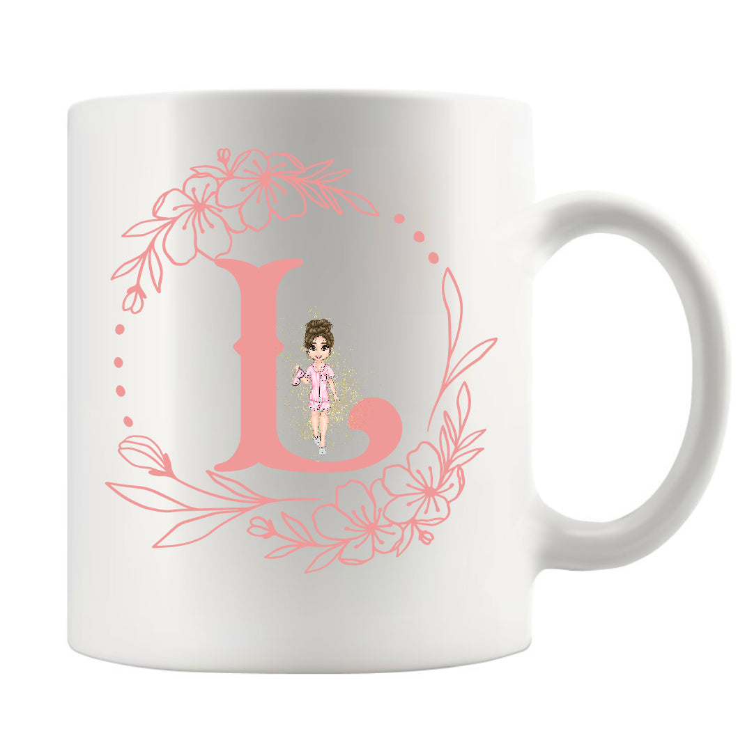 Doll + Initial mug