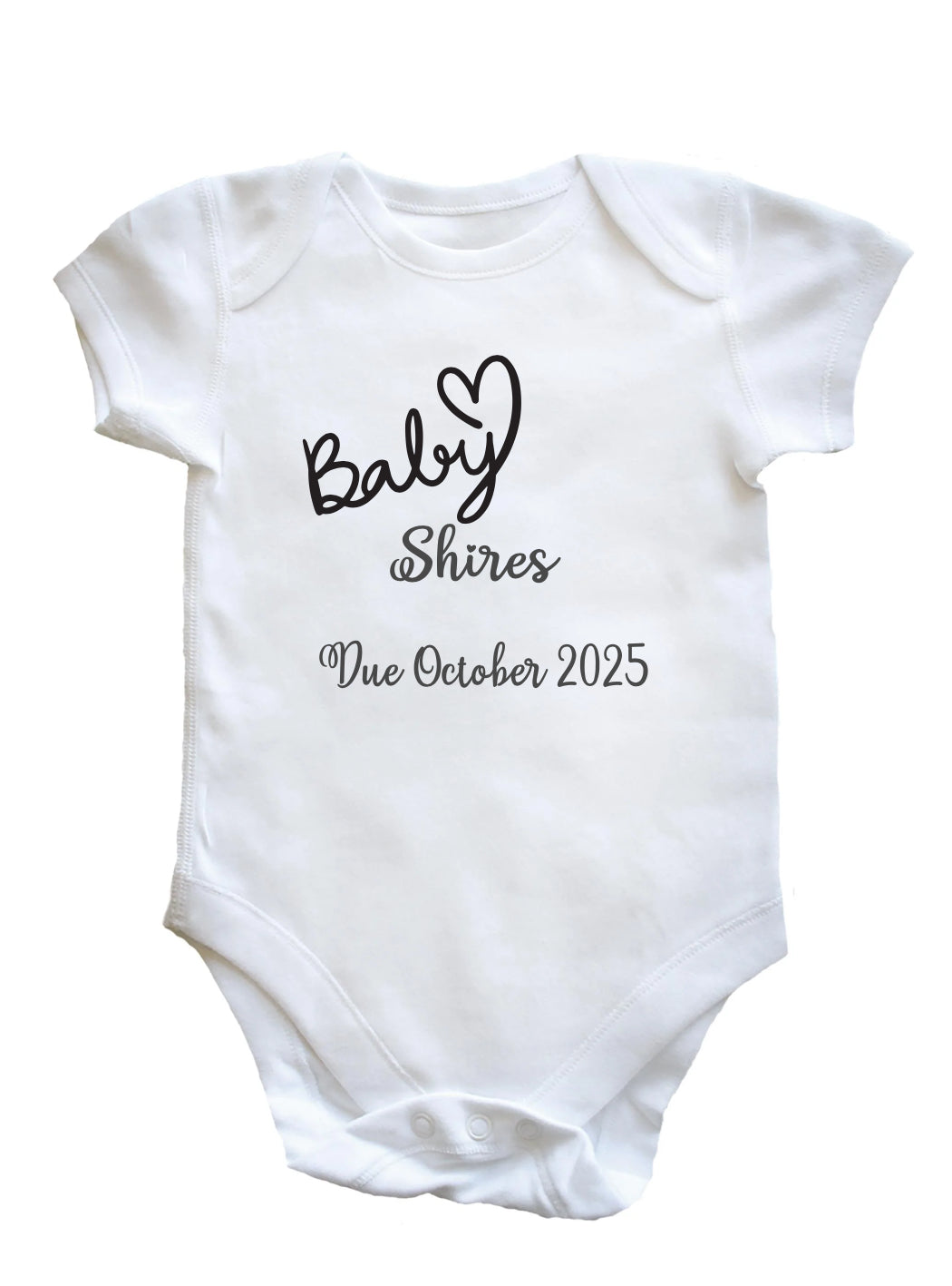 Baby announcements vest