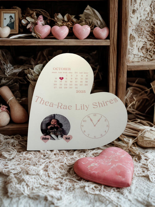 New baby free standing heart