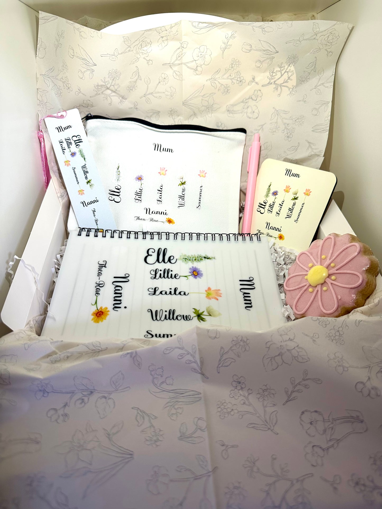 Personalised notebook gift box