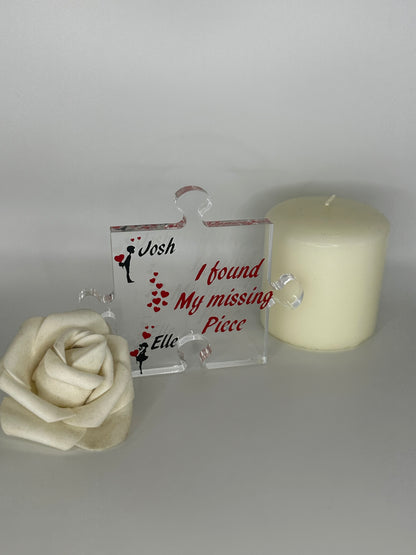 Acrylic free standing jigsaw