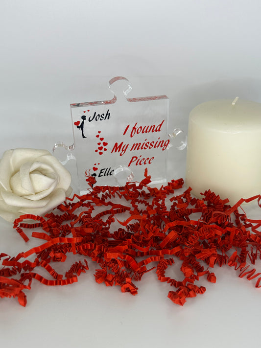 Acrylic free standing jigsaw